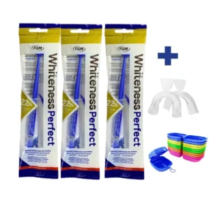 Clareador Dental Whiteness Perfect 22% 3 un + moldeira